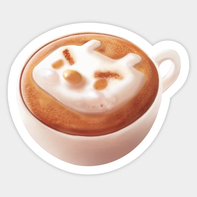 Latte Art Sticker by zkozkohi